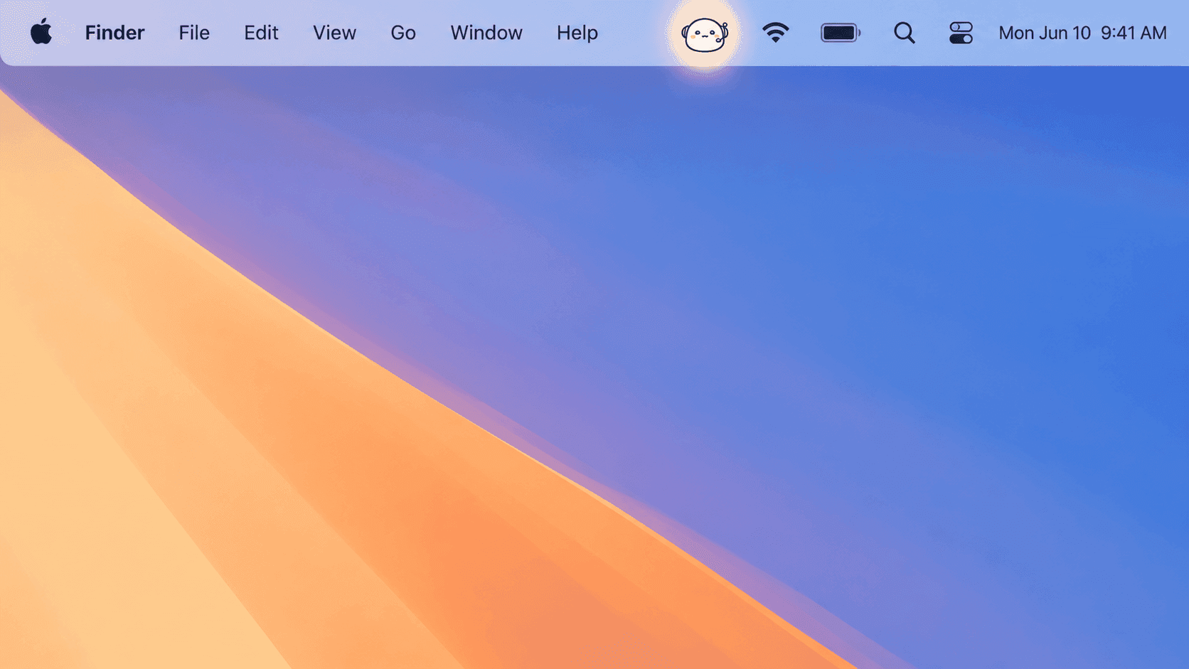 Chappie in the macOS menu bar